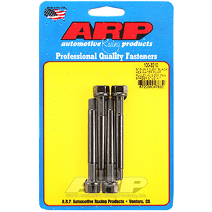 ARP 5/16-24 X 3.250 black hex water pump pulley w/ 2.000" fan spacer stud kit
