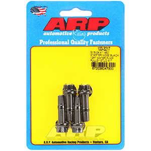 ARP 5/16-24 X 1.450 starter nose black 12pt water pump pulley stud kit