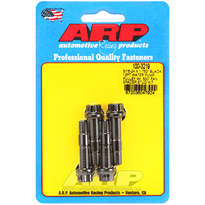 ARP 5/16-24 X 1.750 black 12pt water pump pulley w/ .500" fan spacer stud kit