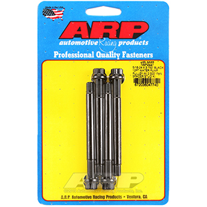 ARP 5/16-24 X 3.750 black 12pt water pump pulley w/ 2.500" fan spacer stud kit