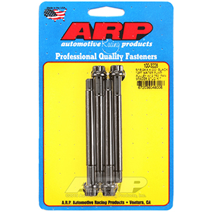 ARP 100-3228 5/16-24 X 4.000 black 12pt water pump pulley w/ 2.750" fan spacer stud kit