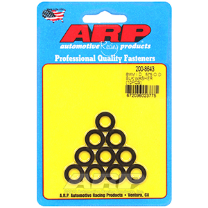 ARP 200-8643 M8 ID .575 OD black washers