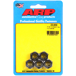 ARP 7/16-14 black coarse hex nut kit