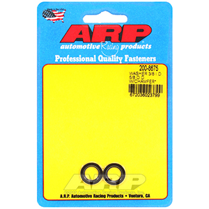 ARP 200-8675 3/8 ID 5/8 OD machined chamfer black washers