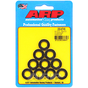 ARP 200-8745 M10 ID .750 OD chamfer black washers