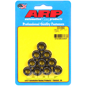 ARP 300-8392 3/8-24, 1/2 socket, .645 flange OD, 12pt nut kit