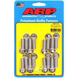 ARP 400-1110 3/8 x 1.000 SS hex header bolt kit