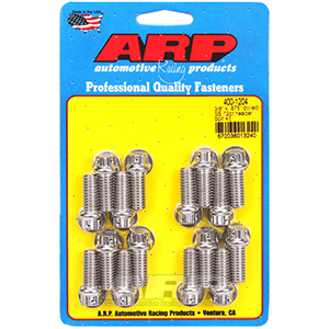 ARP 400-1204 3/8 x .875 drilled SS 12pt header bolt kit