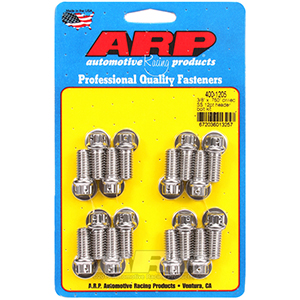ARP 400-1205 3/8 x .750 drilled SS 12pt header bolt kit