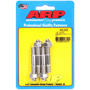 ARP 400-2403 1/2" Spacer SS carburetor stud kit