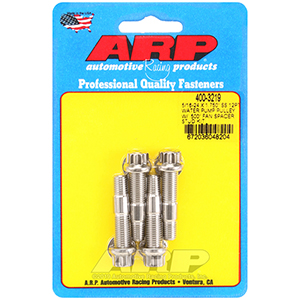 ARP 5/16-24 X 1.750 SS 12pt water pump pulley w/ .500" fan spacer stud kit