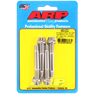 ARP 5/16-24 X 2.500 SS 12pt water pump pulley w/ 1.250" fan spacer stud kit
