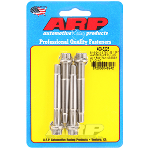 ARP 5/16-24 X 2.750 SS 12pt water pump pulley w/ 1.500" fan spacer stud kit