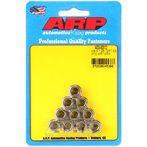 ARP 400-8312 M8 X 1.25 (M10 wr) SS 12pt nut kit