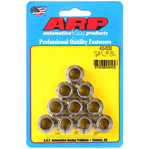 ARP 400-8338 M12 X 1.25 (.750 collar) SS 12pt nut kit