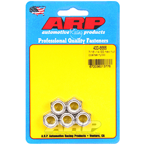 ARP 400-8666 7/16-14 SS coarse nyloc hex nut kit