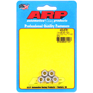ARP 400-8761 1/4-28 SS fine nyloc hex nut kit