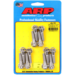 ARP 434-1202 SBC/GENIII LS 3/8 flange SS 12pt header bolt kit