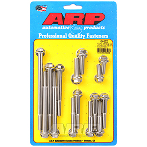 ARP 454-3202 Ford 289-302 SS hex aluminum water pump and front cover bolt kit