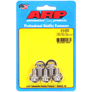 ARP 613-0500 3/8-16 x 0.500 12pt SS bolts