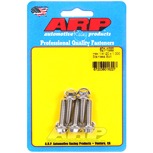 ARP 621-1000 1/4-20 x 1.000 hex SS bolts