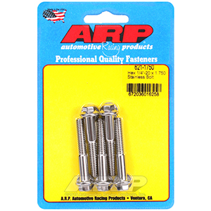 ARP 621-1750 1/4-20 x 1.750 hex SS bolts