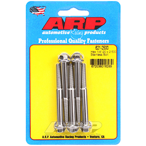 ARP 621-2500 1/4-20 x 2.500 hex SS bolts