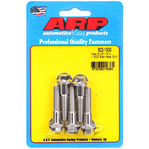 ARP 622-1500 5/16-18 x 1.500 hex SS bolts