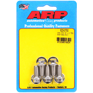 ARP 623-0750 3/8-16 x 0.750 hex SS bolts
