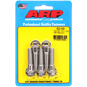 ARP 623-1500 3/8-16 x 1.500 hex SS bolts
