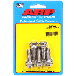 ARP 625-1000 3/8-16 x 1.000 hex 7/16 wrenching SS bolts