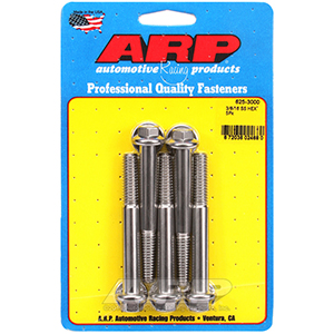 ARP 625-3000 3/8-16 x 3.000 hex 7/16 wrenching SS bolts