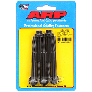 ARP 651-2750 5/16-18 X 2.750 hex black oxide bolts