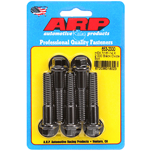 ARP 653-2000 7/16-14 X 2.000 hex black oxide bolts