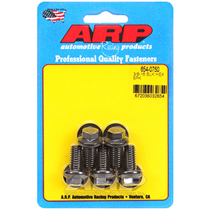 ARP 654-0750 3/8-16 x 0.750 hex 7/16 wrenching black oxide bolts