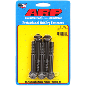 ARP 654-2750 3/8-16 x 2.750 hex 7/16 wrenching black oxide bolts