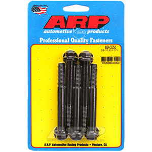 ARP 654-3250 3/8-16 x 3.250 hex 7/16 wrenching black oxide bolts