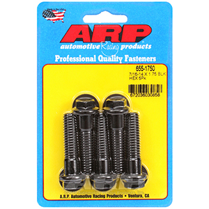 ARP 655-1750 7/16-14 X 1.750 hex 1/2 wrenching black oxide bolts