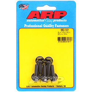 ARP 660-1001 M6 x 1.00 x 20 hex black oxide bolts