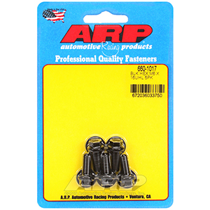 ARP 660-1017 M6 x 1.00 x 16 hex black oxide bolts