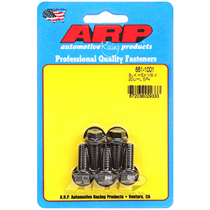 ARP 661-1001 M8 x 1.25 x 20 hex black oxide bolts