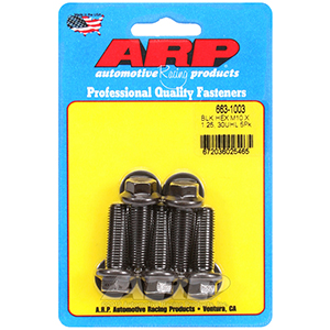 ARP 663-1003 M10 x 1.25 x 30 hex black oxide bolts