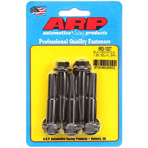 ARP M10 X 1.25 X 20 Hex Black Oxide Bolt Kit 663-1007