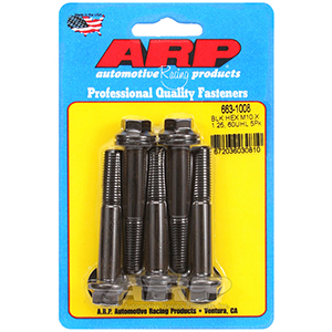 ARP 663-1008 M10 x 1.25 x 60  hex black oxide bolts