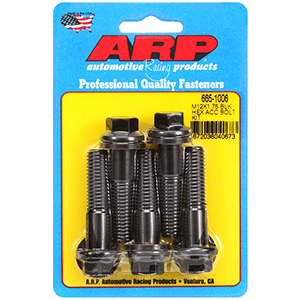 ARP 665-1006 M12 x 1.75 x 50 hex black oxide bolts