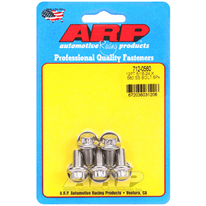 ARP S/S Bolt Kit - 12pt (5) 5/16-24 x .560 ARP S/S Bolt Kit - 12pt (5) 5/16-24 x .560