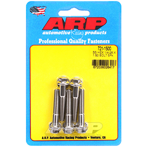 ARP 721-1500 1/4-28 x 1.500 hex SS bolts