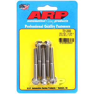 ARP 721-2000 1/4-28 x 2.000 hex SS bolts