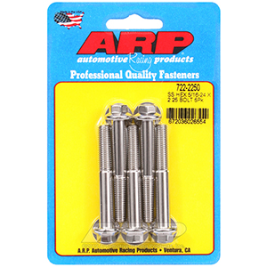 ARP 722-2250 5/16-24 x 2.250 hex SS bolts