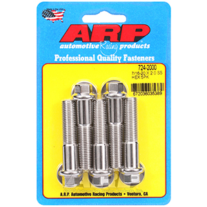 ARP 724-2000 7/16-20 x 2.000 hex SS bolts